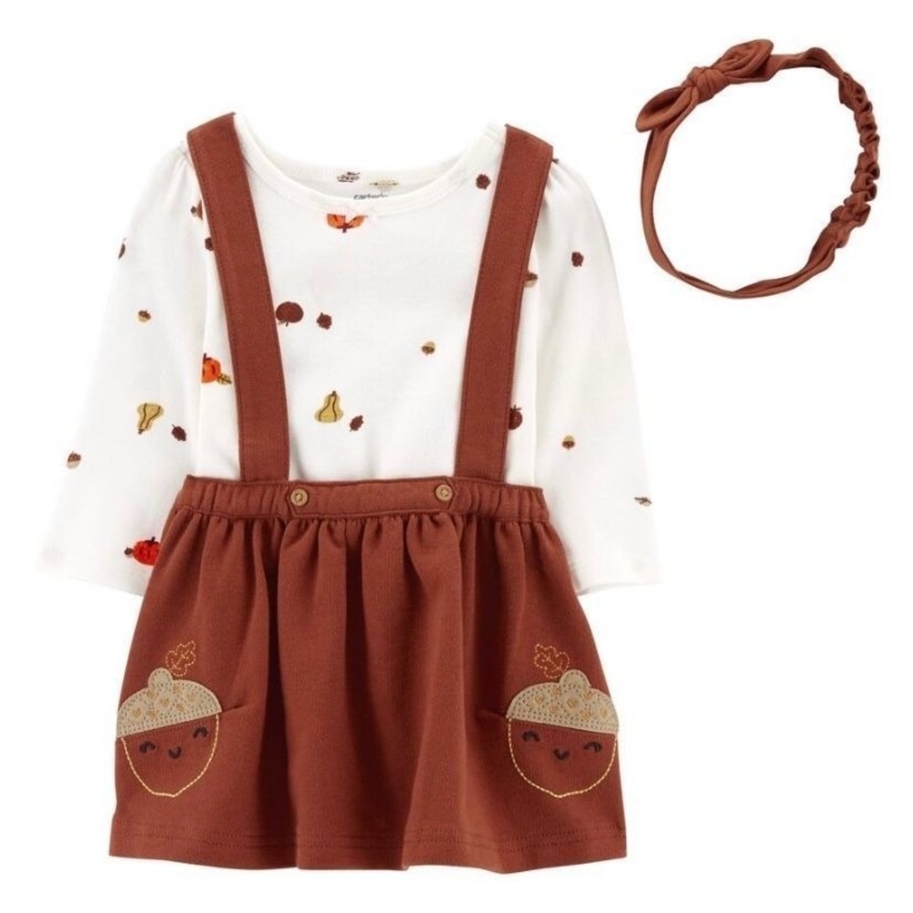 Baby 3 Piece Top and Jumper Set NWT Newborn
